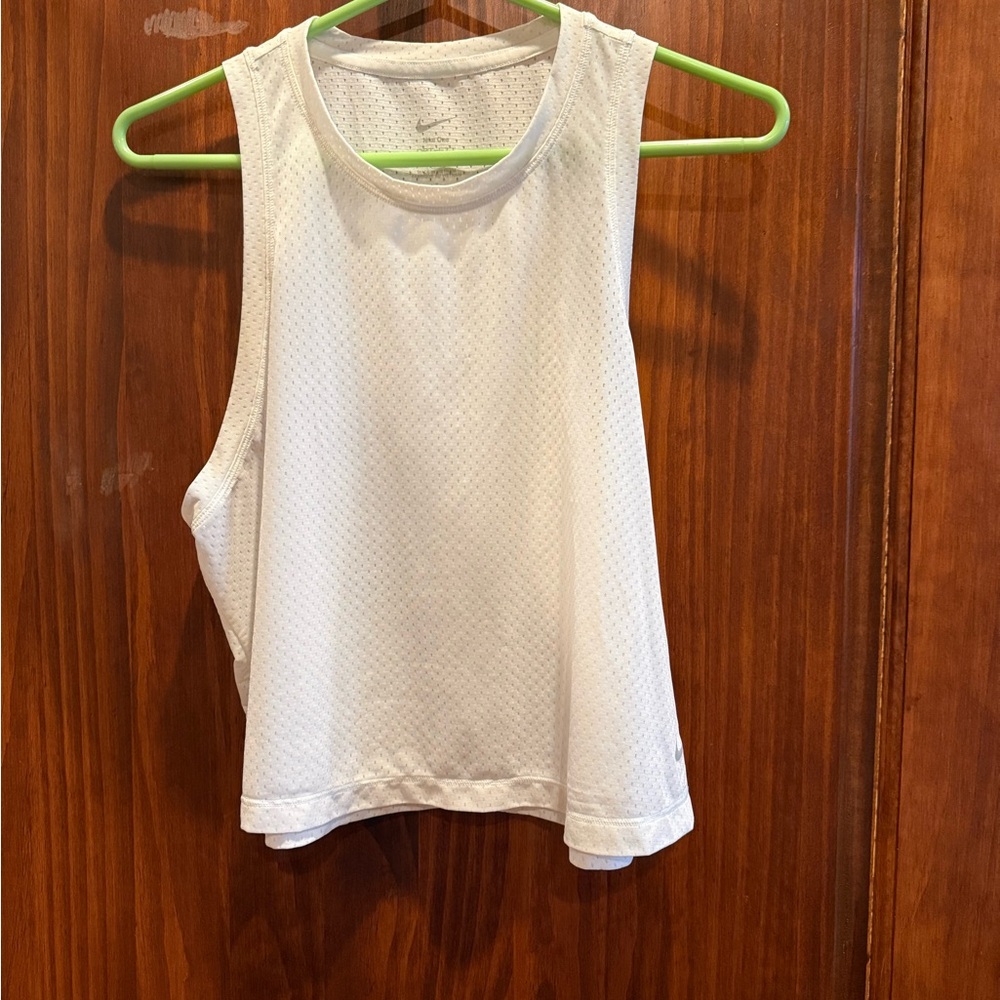 Nike White Women's Athletic Mesh Tank Top
